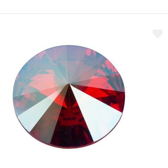 Handmade Swarovski “Rivoli Light Siam” Bracelet - Picture 2 of 8